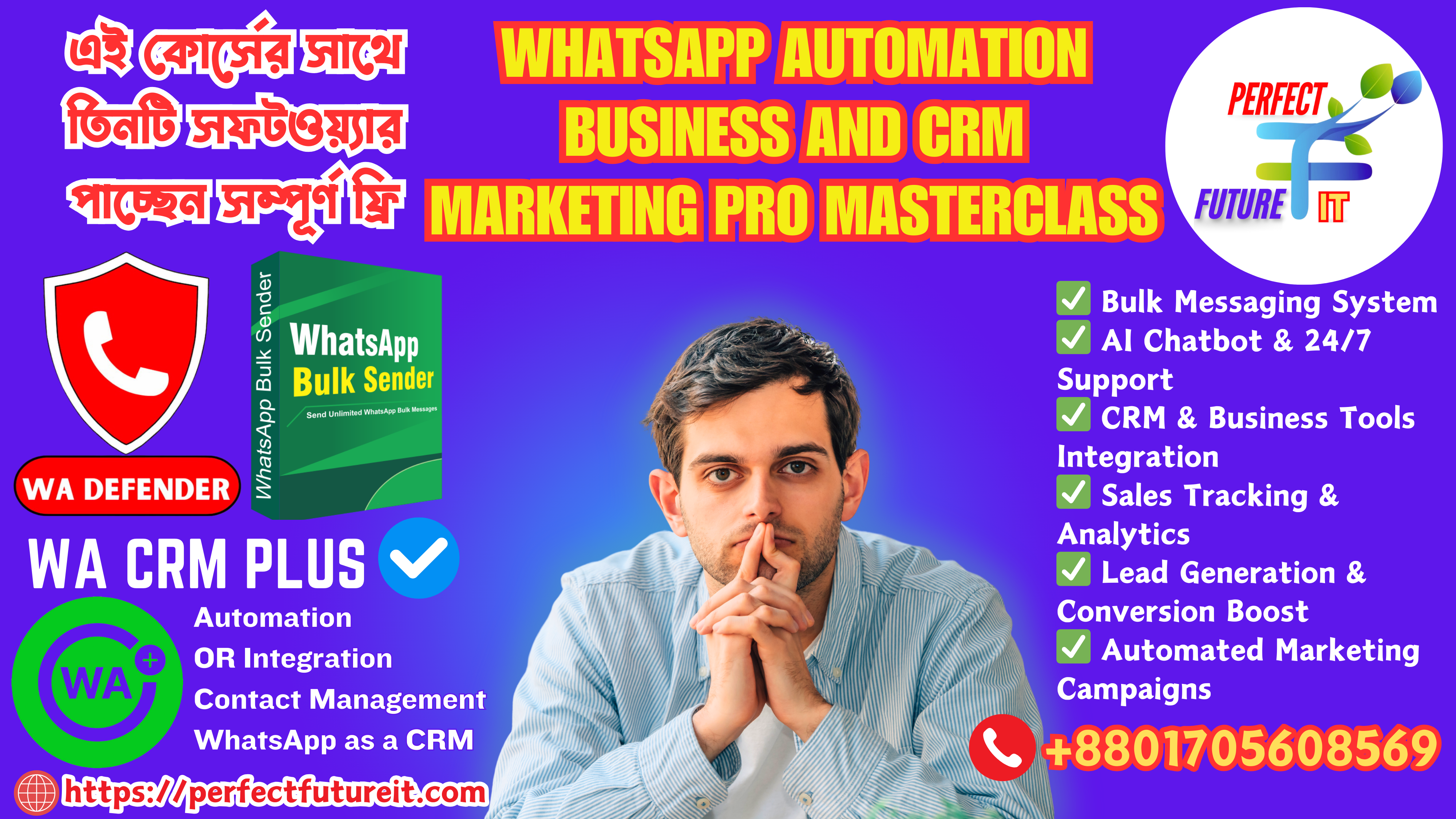 "WhatsApp Automation & CRM Marketing Pro Masterclass - Grow Your Business with Automation"